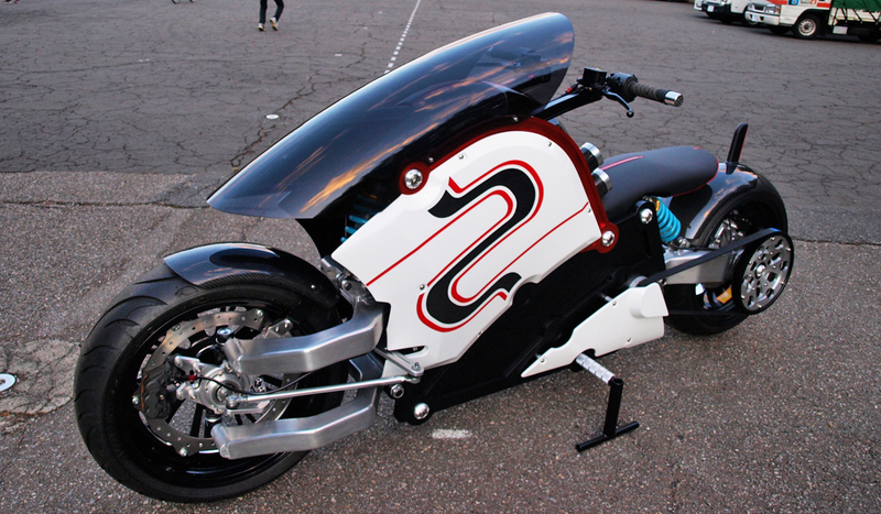 Illustration for article titled This Stunning Electric Bike Is Like a Jet Fighter On Two Wheels